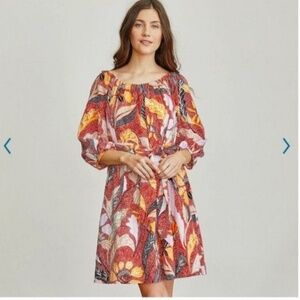 Elizabeth and James Dress Belted Uptown Casual Day Glow Marika Garden